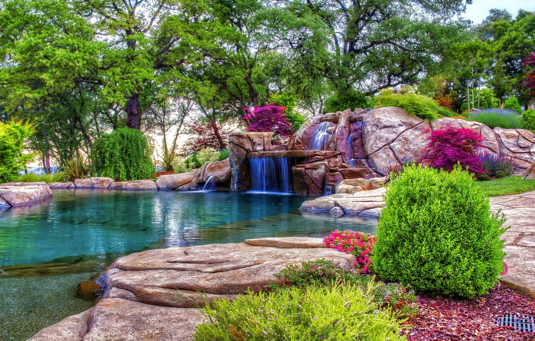 Beautiful Places Wallpaper - Beautiful Garden Desktop Background - HD Wallpaper 