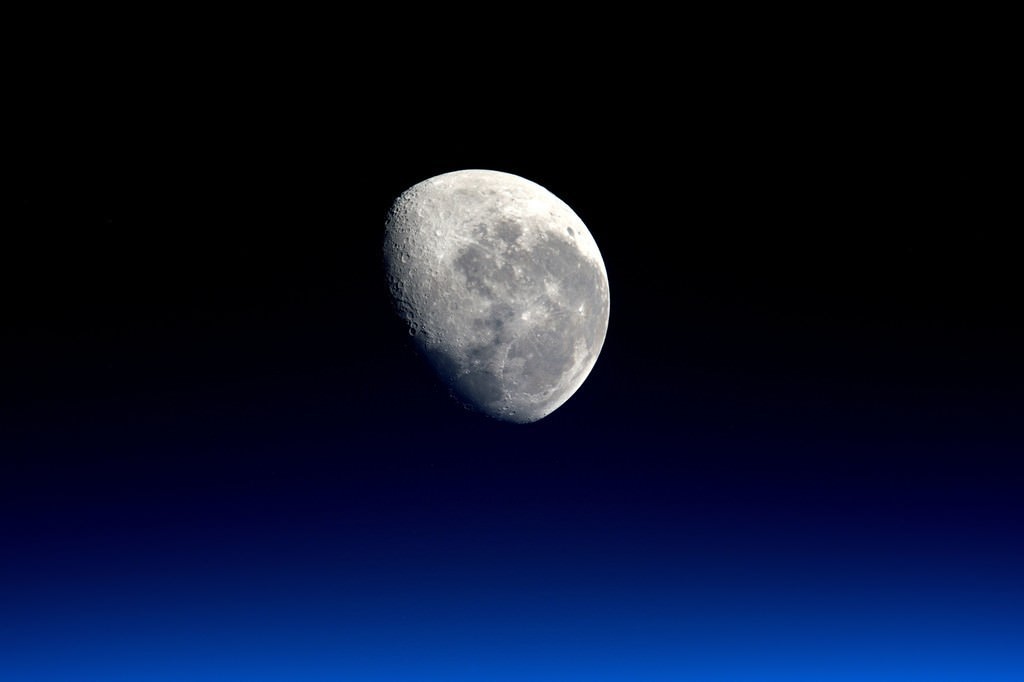 Moon From The Space - HD Wallpaper 