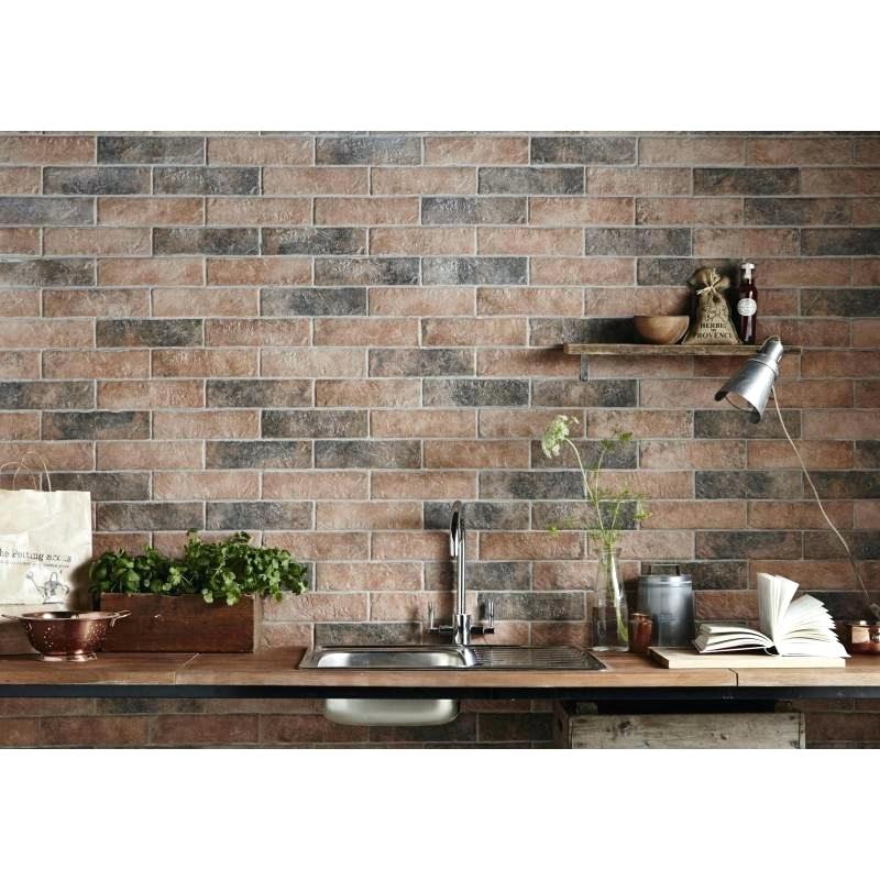 Brick Effect Wall White Wallpaper Bedroom Beige Tile - Brick Effect Wall Tiles - HD Wallpaper 