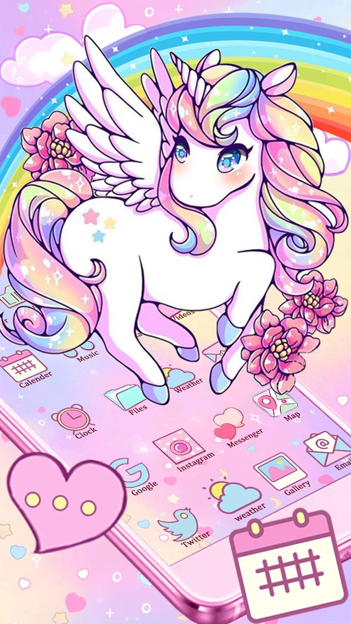 Cute Unicorn - HD Wallpaper 