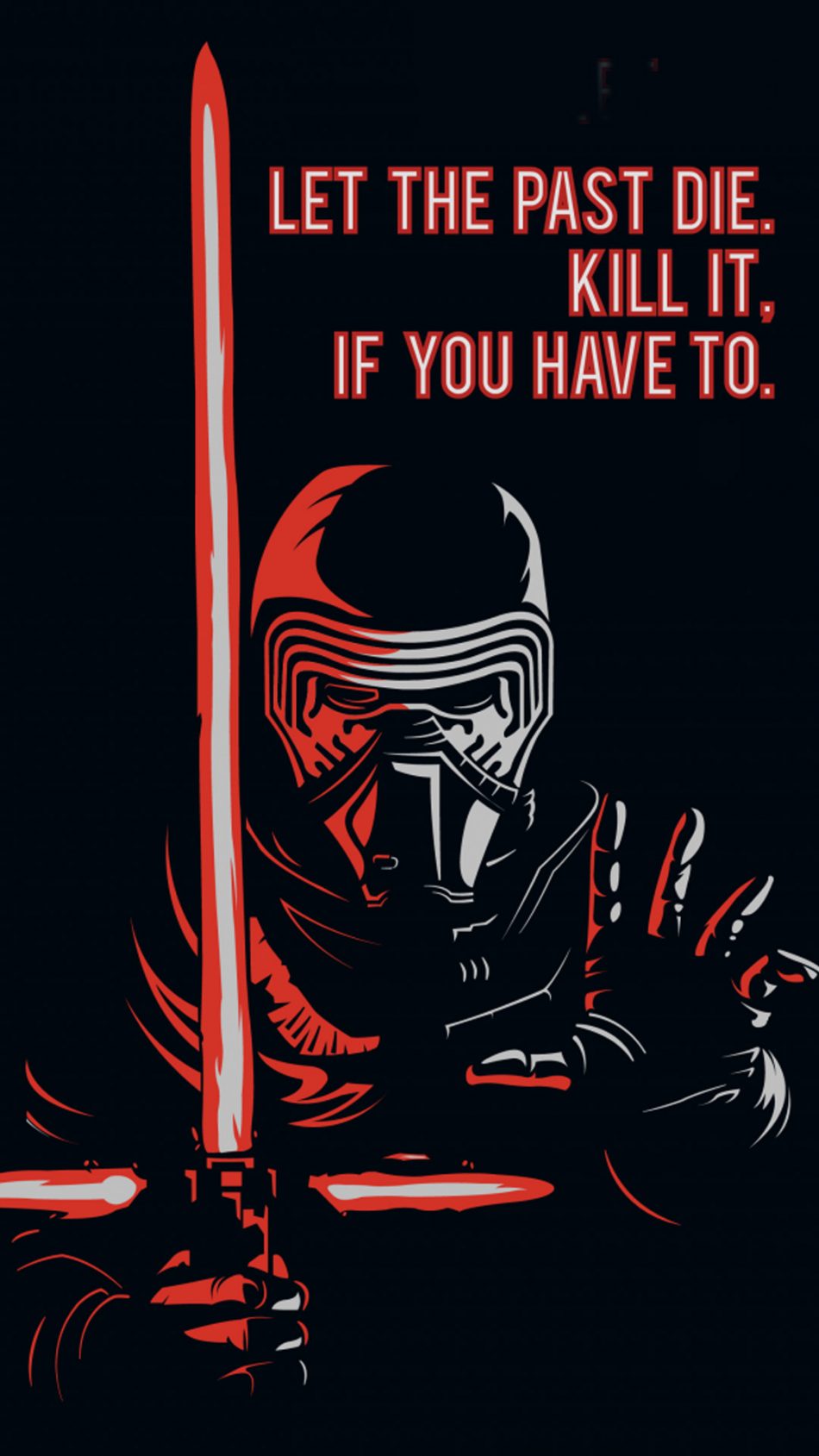 Star Wars Quote Hd Mobile Wallpaper - Kylo Ren Wallpaper 4k - HD Wallpaper 