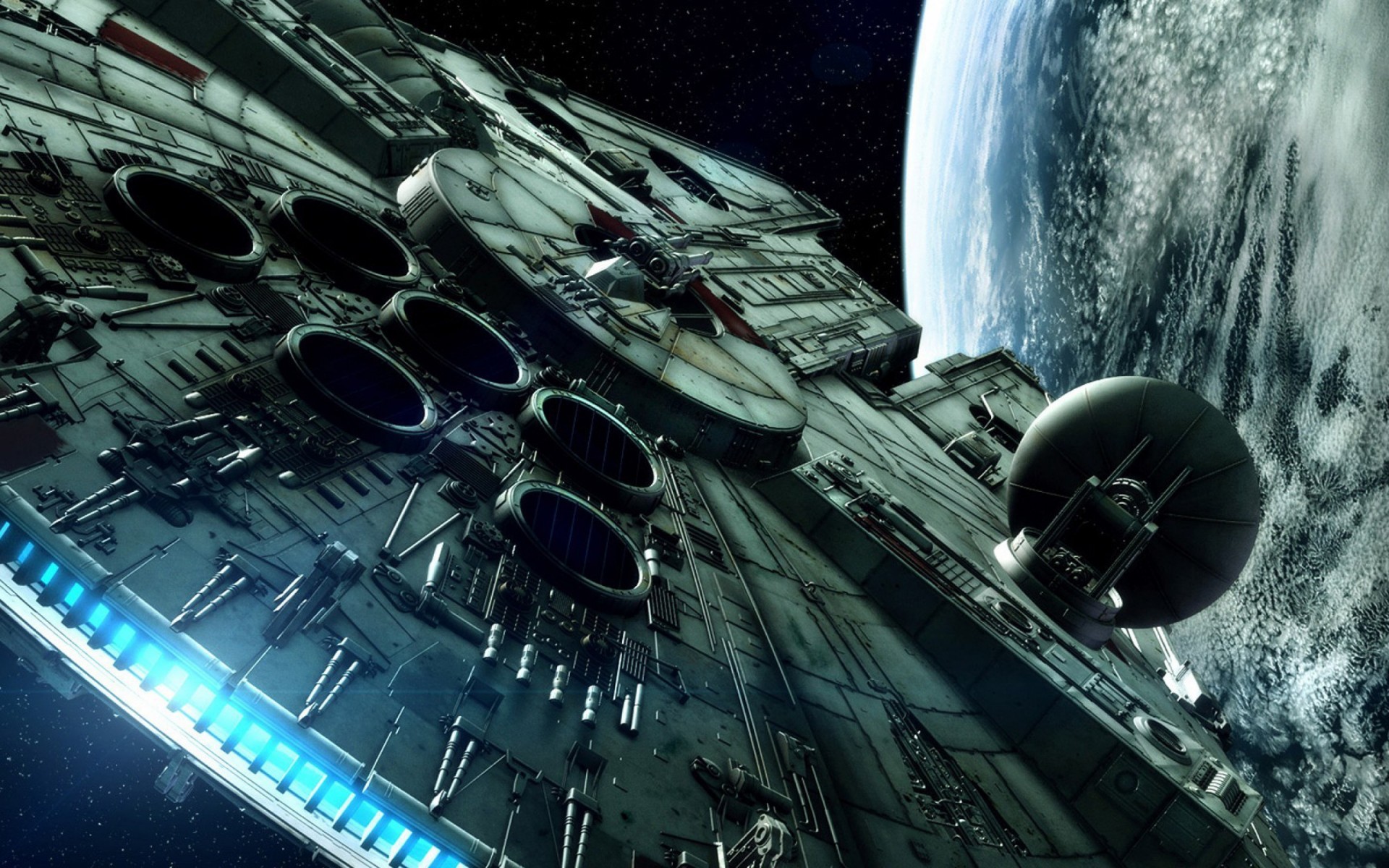 Star Wars Millennium Falcon Background - HD Wallpaper 