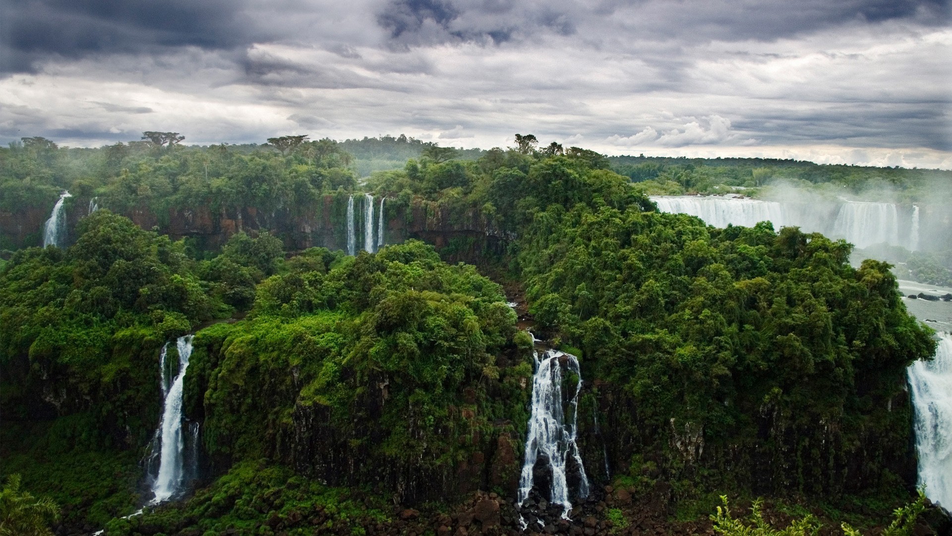 Free 1080p Nature Wallpaper Hd Wallpapers Background - Iguazu Falls - HD Wallpaper 