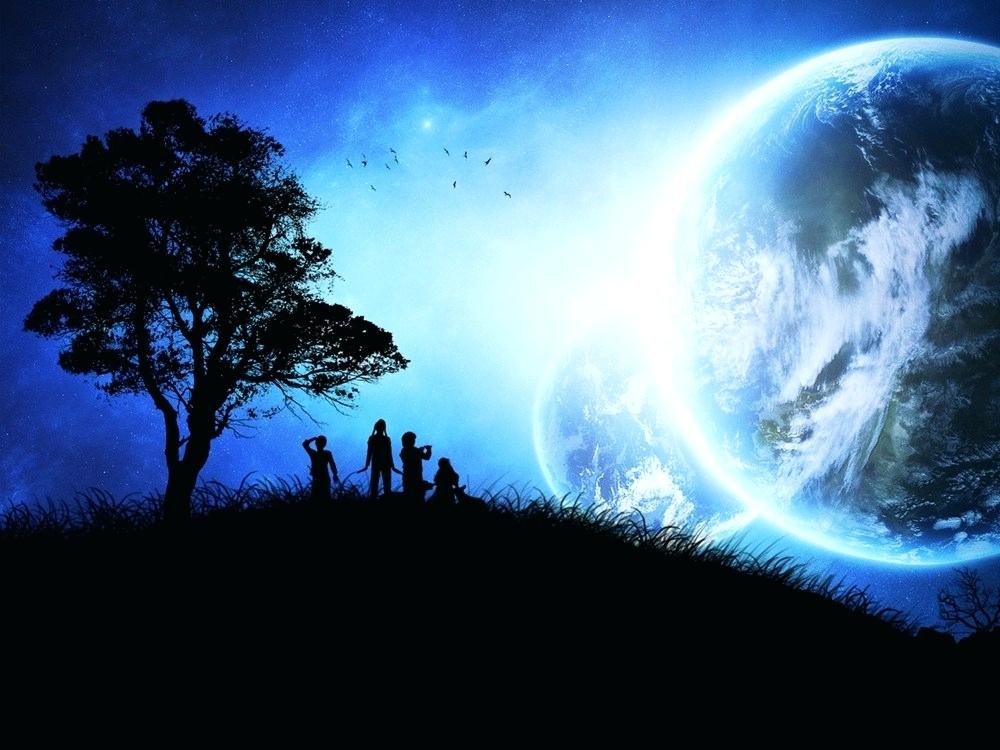 World At Night Wallpaper World Night Wallpaper Pagalworld - Another World Fantasy - HD Wallpaper 