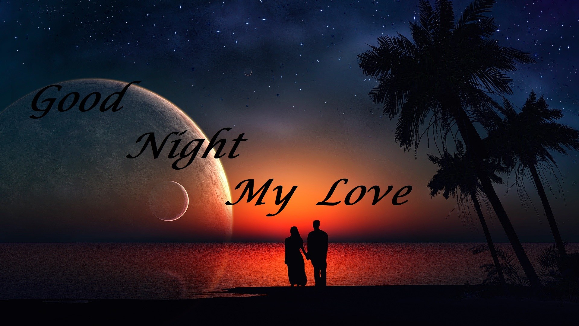 Best Good Night Wallpaper - Good Night My Love Free - 1920x1080 Wallpaper -  
