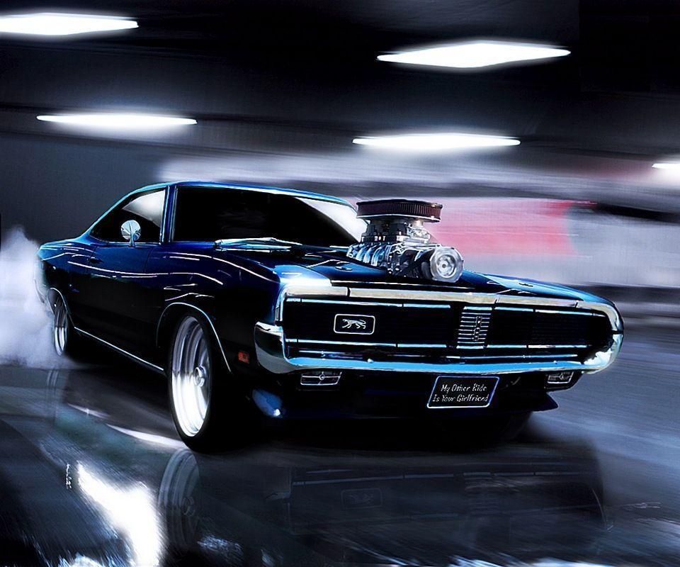 Cool Muscle Car Wallpapers - Anime Muscle Cars - HD Wallpaper 