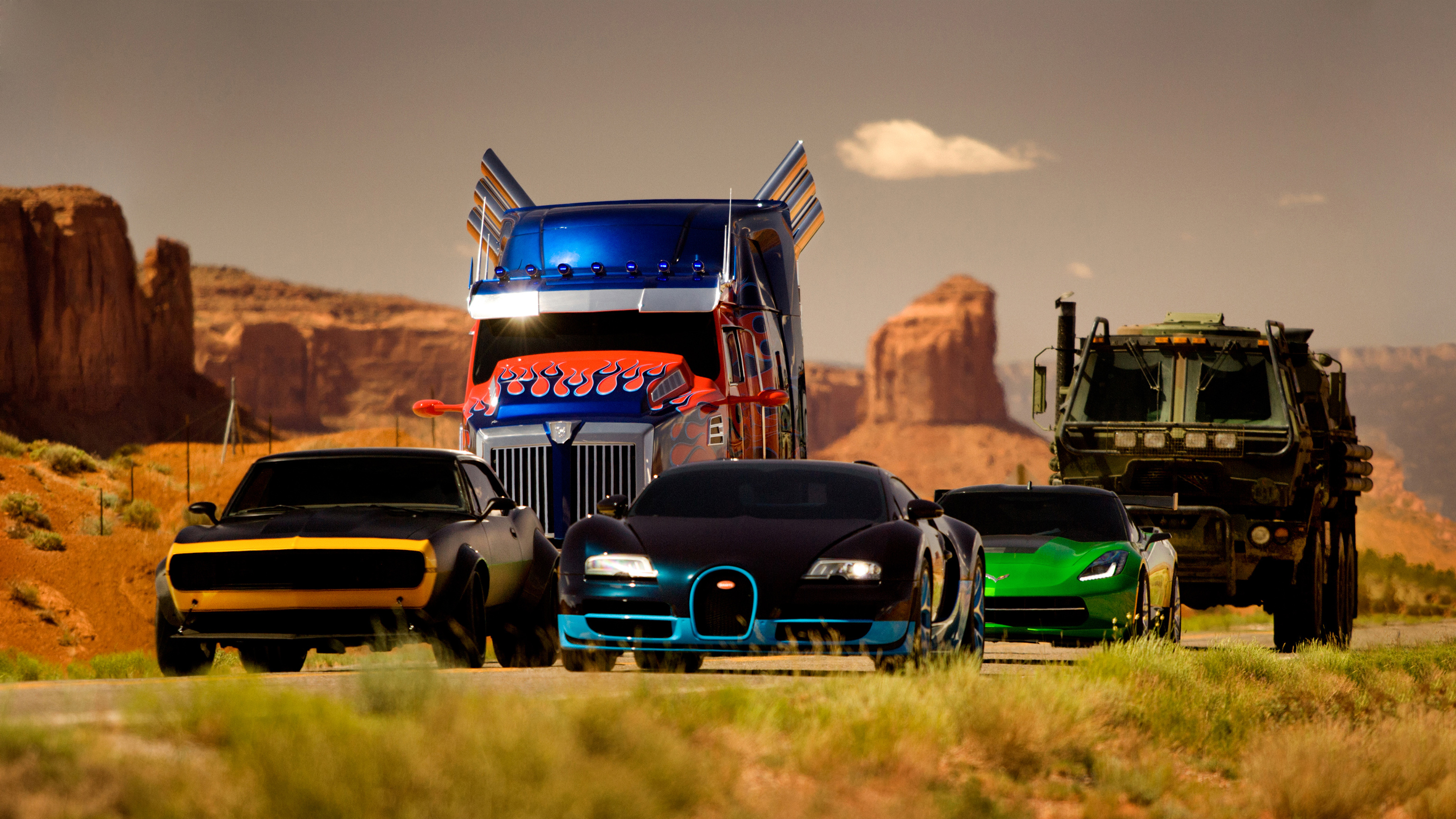 Transformers 4 Autobots Cars - HD Wallpaper 
