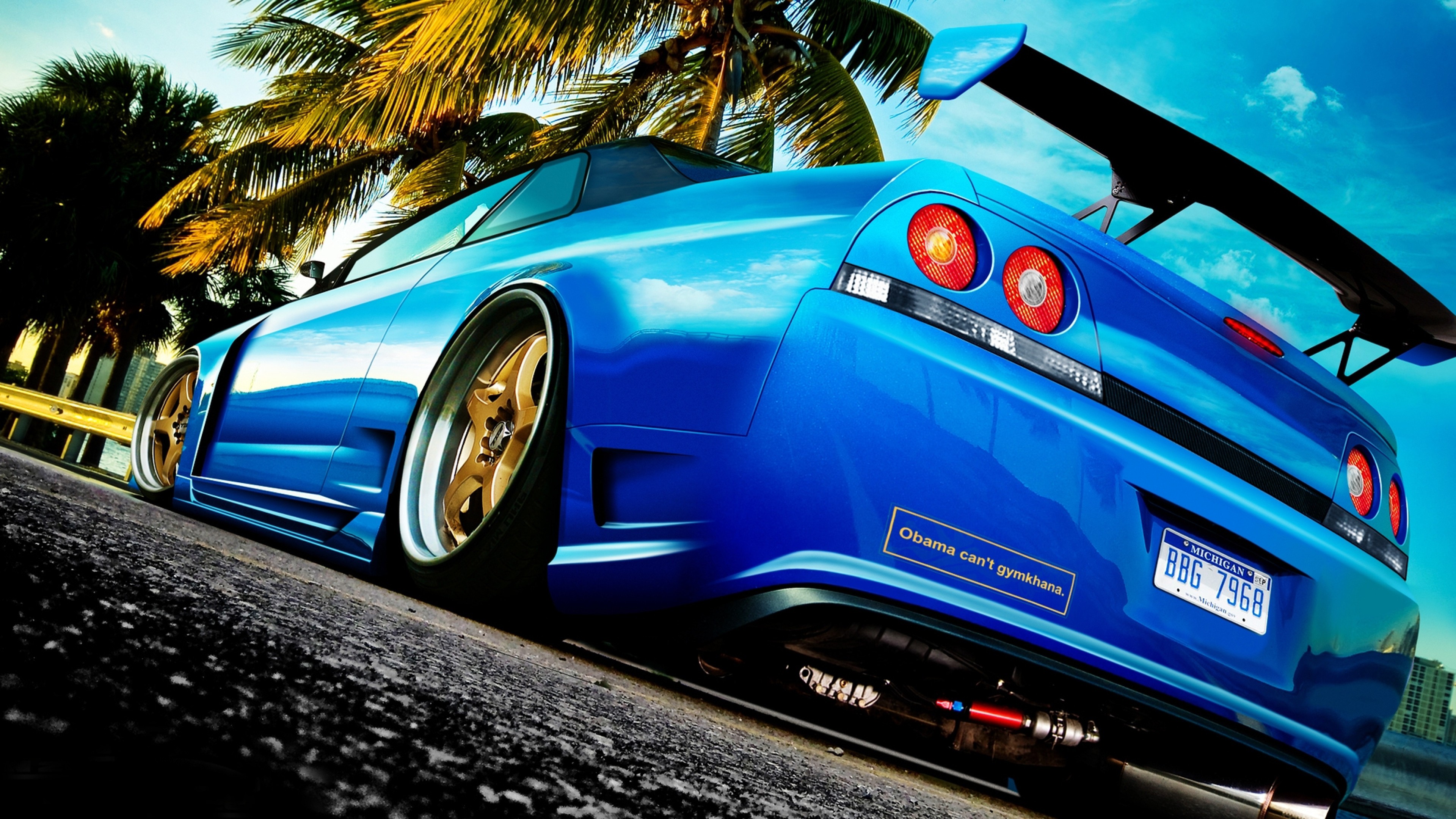 Blue Car Wallpaper Hd 
 Data-src - Skyline Car Wallpaper Hd - HD Wallpaper 
