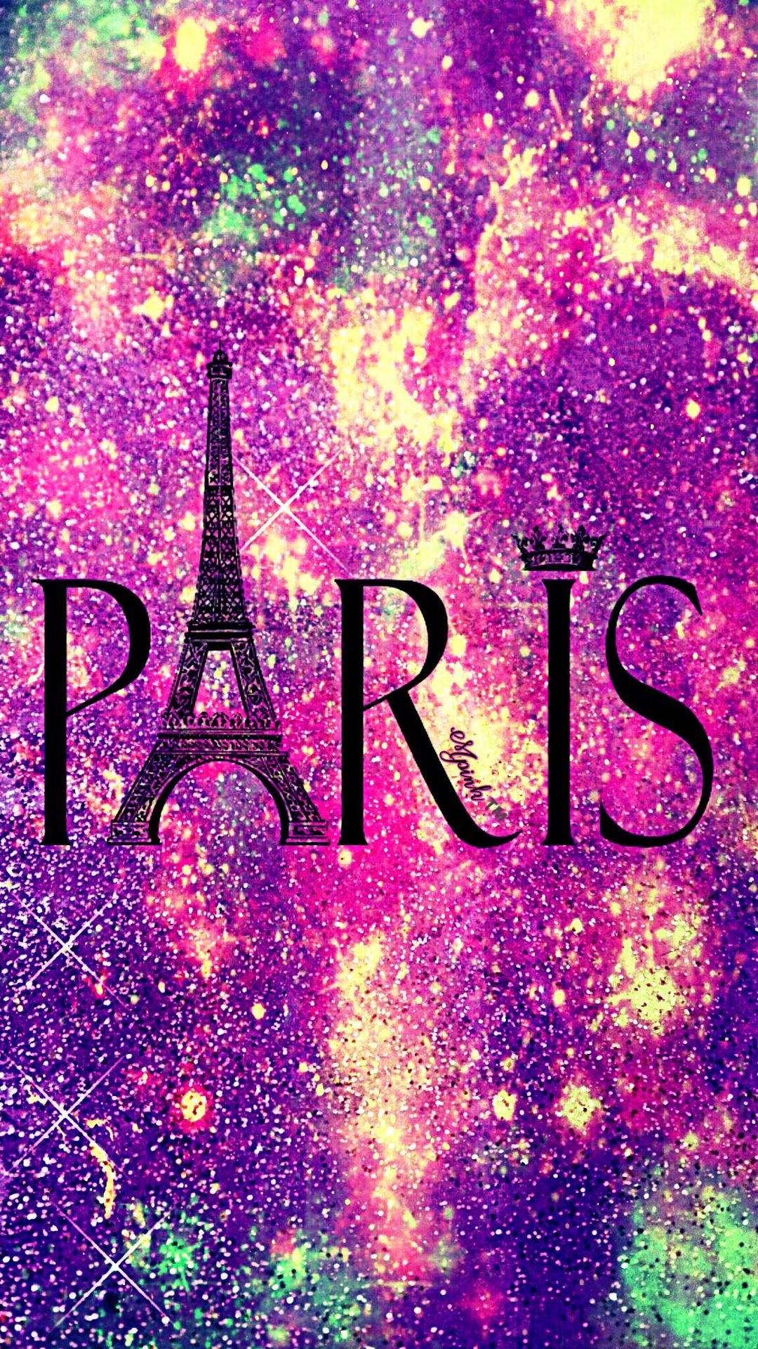 Shimmer Paris Galaxy Wallpaper - Glitter Cool Wallpapers For Girls -  1080x1920 Wallpaper 