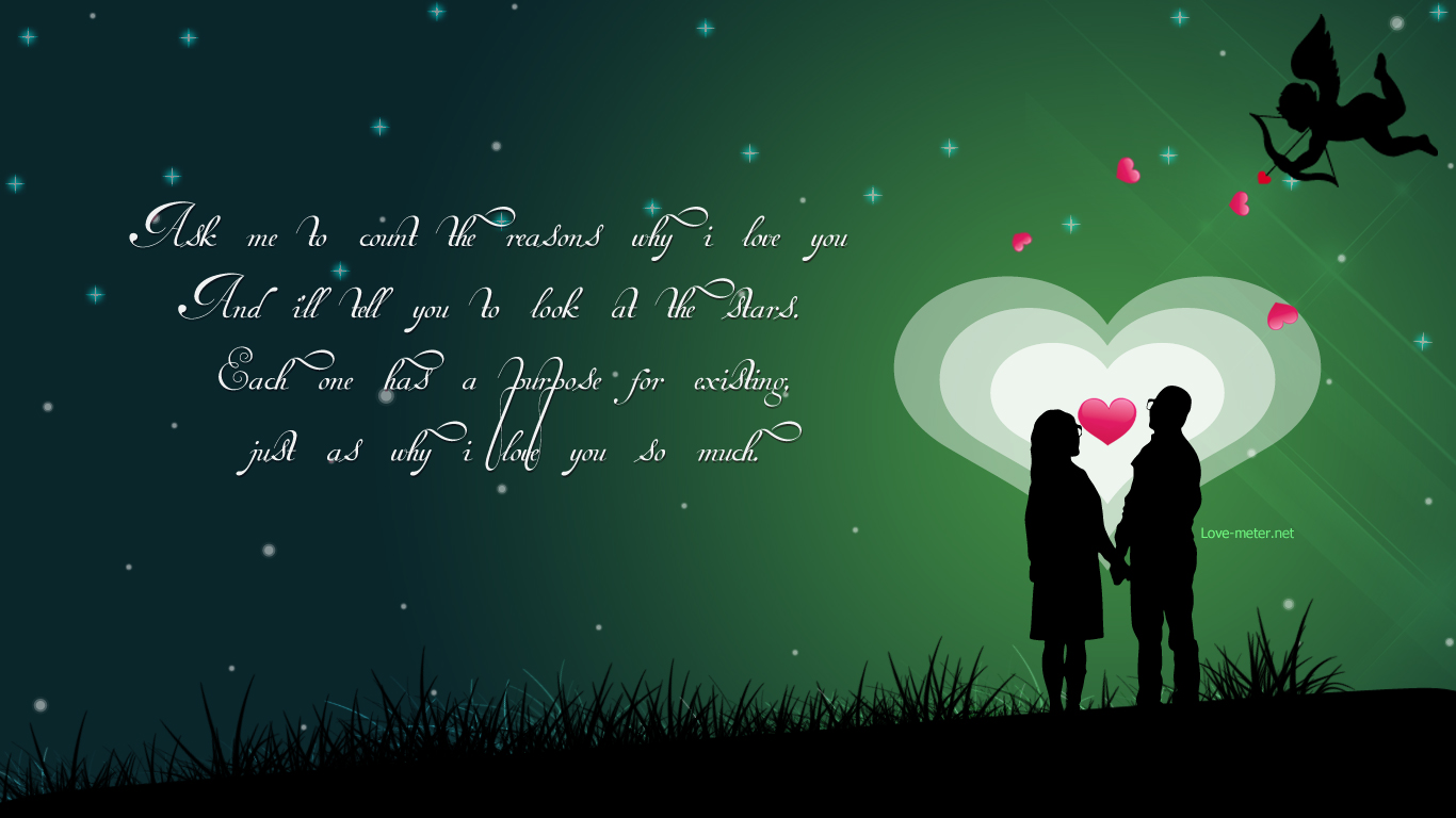 Reasons Why I Love You - Hd Wallpapers Love Theme - 1366x768 Wallpaper -  