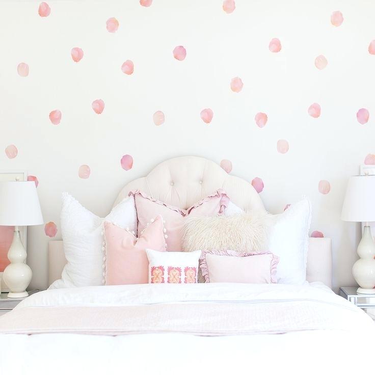Pink Polka Dot Room - HD Wallpaper 