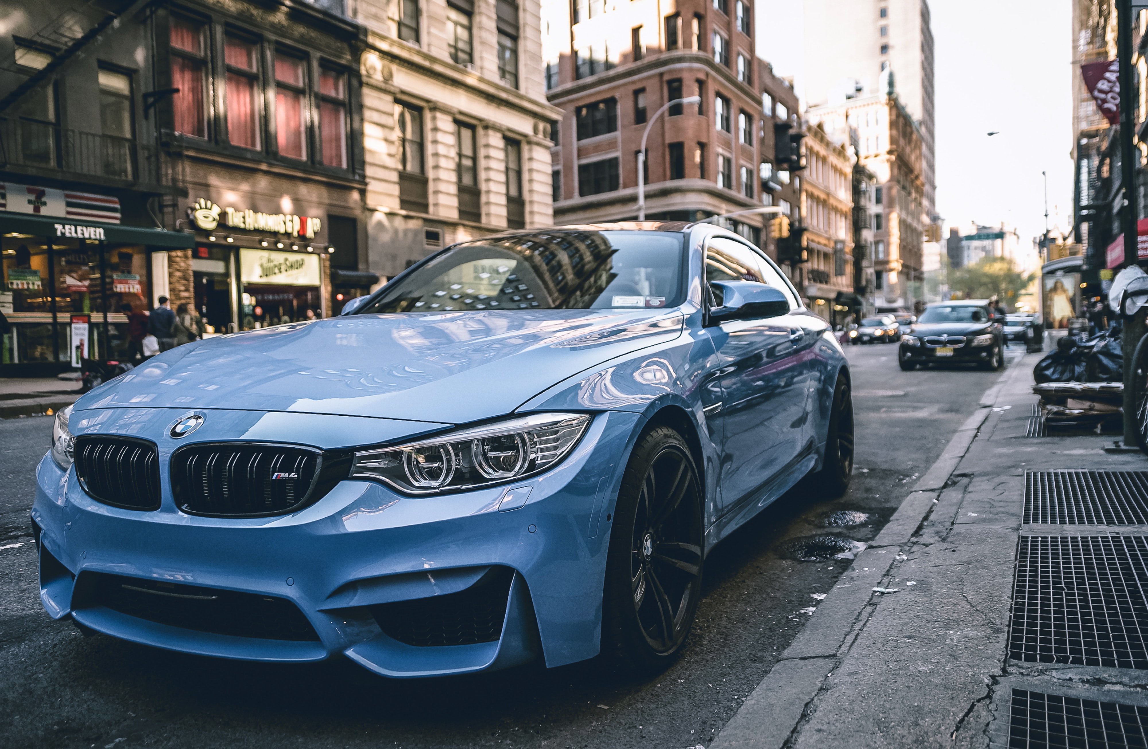 Bmw M4 Coupe Wallpaper 4k Blue - HD Wallpaper 