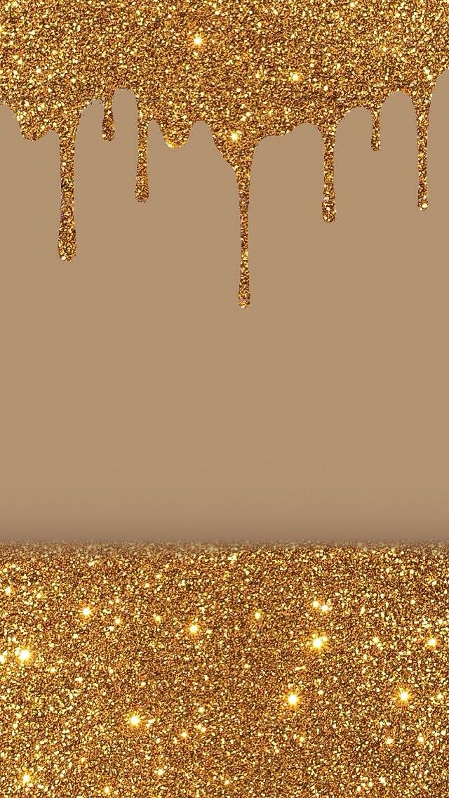 Gold Glitter Wallpaper - Glitter Dripping Background - HD Wallpaper 