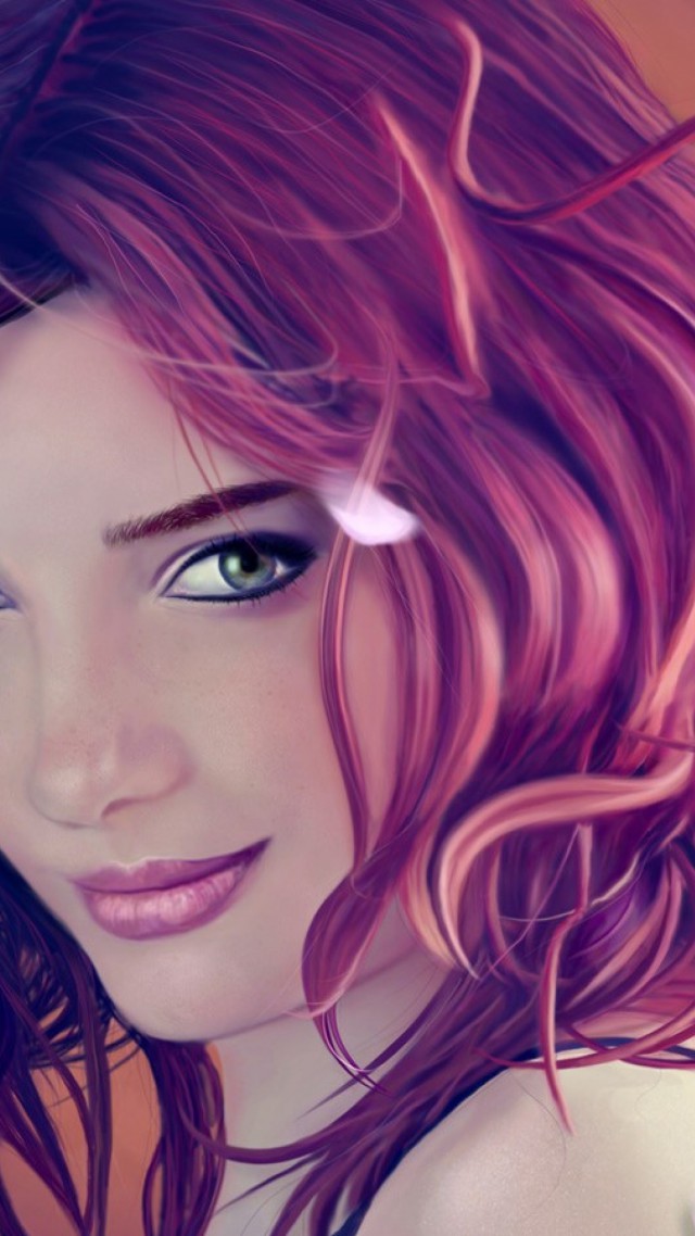 Girl, Portrait, Art - Art Wallpaper For Girls - HD Wallpaper 