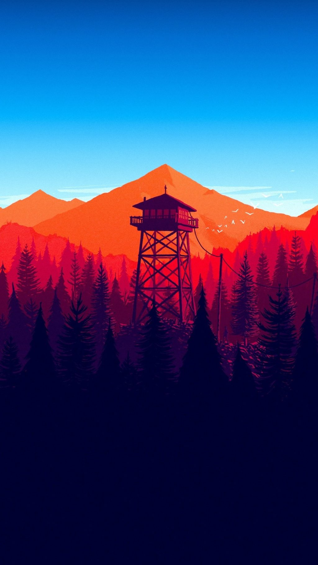 Phone Wallpapers Firewatch - HD Wallpaper 