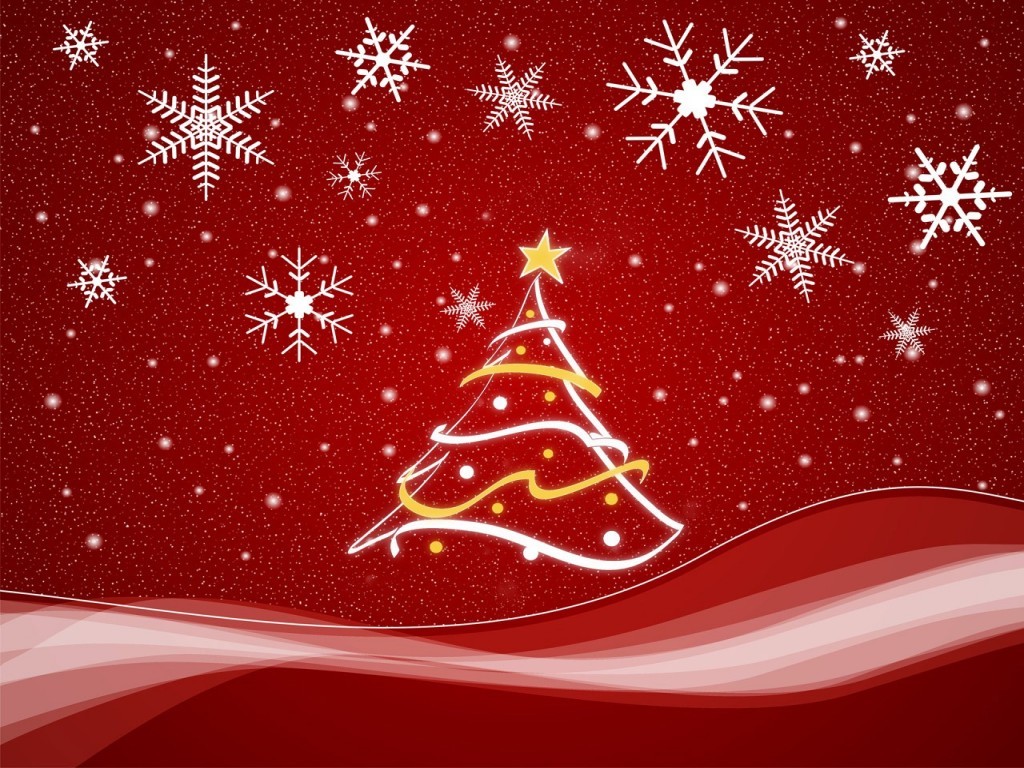Christmas Red Tree Wallpaper - Animated Gif Christmas Cards - HD Wallpaper 