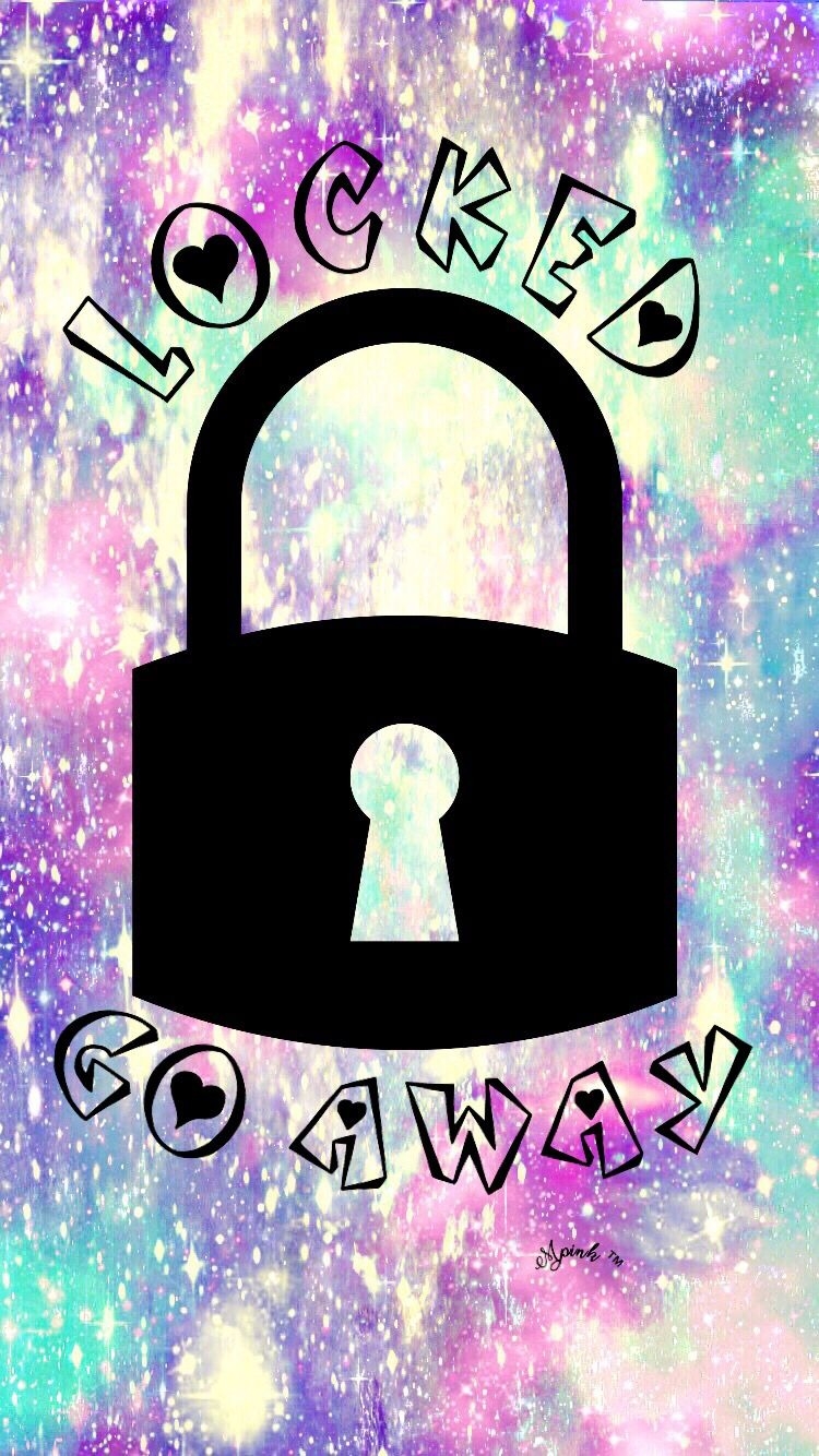 Locked Go Away Hipster Galaxy Wallpaper/lockscreen - Girly Lock Screen Galaxy - HD Wallpaper 