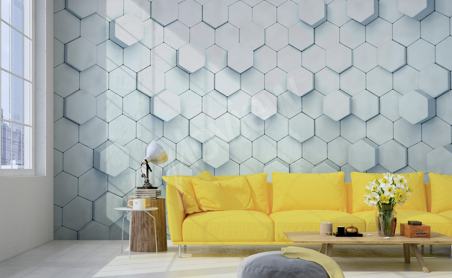 3d Wallpaper For Living Room - 3d Wallpapers For Houses - HD Wallpaper 