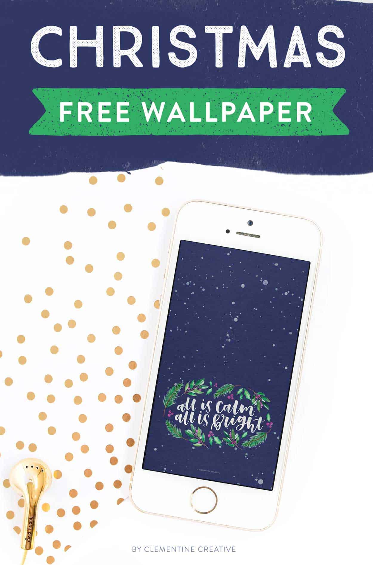 Free Christmas Iphone Wallpaper - Smartphone - HD Wallpaper 