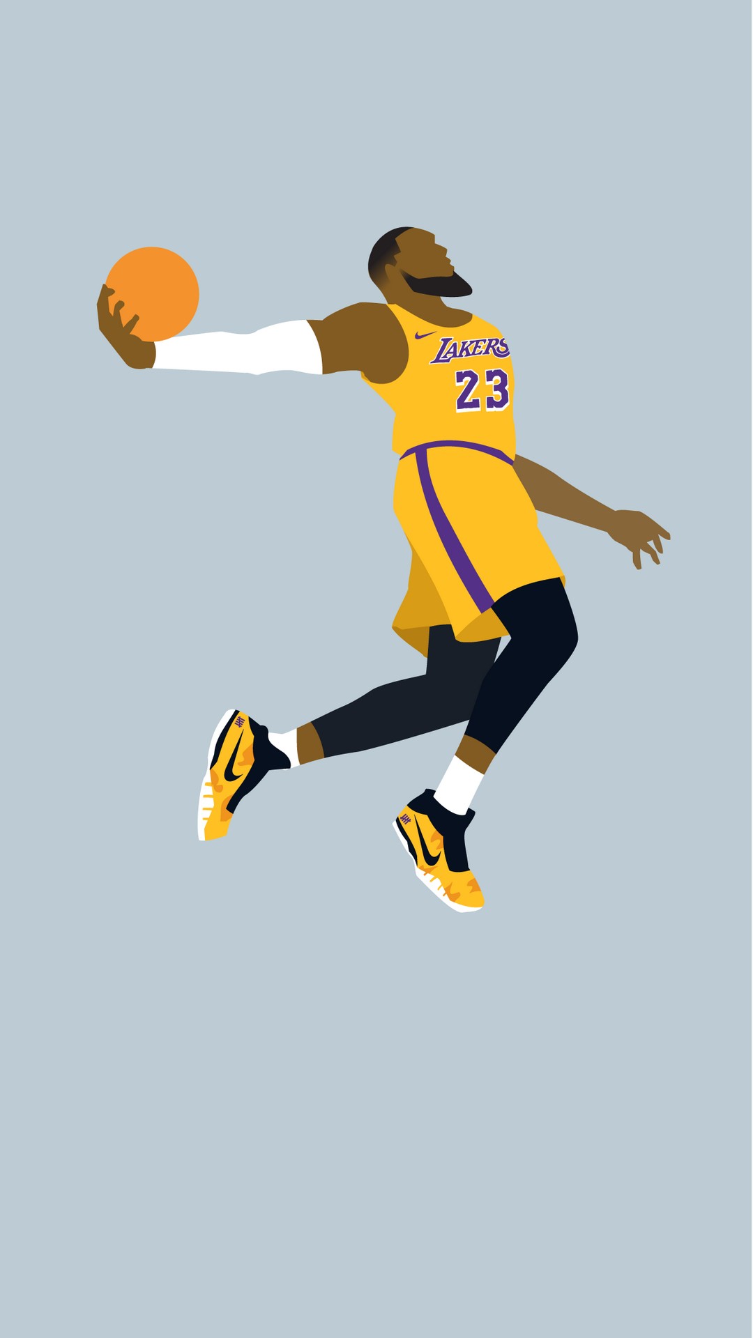 Iphone Wallpaper Hd Lebron James La Lakers With High-resolution - Lebron  James Lakers Wallpaper Iphone - 1080x1920 Wallpaper 