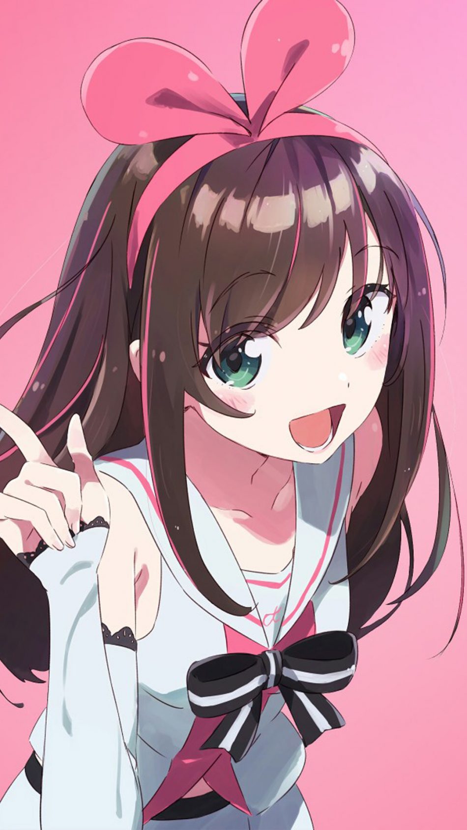 Kizuna Ai Anime Girl Hd Mobile Wallpaper - Anime Girl Wallpaper Phone Hd - HD Wallpaper 