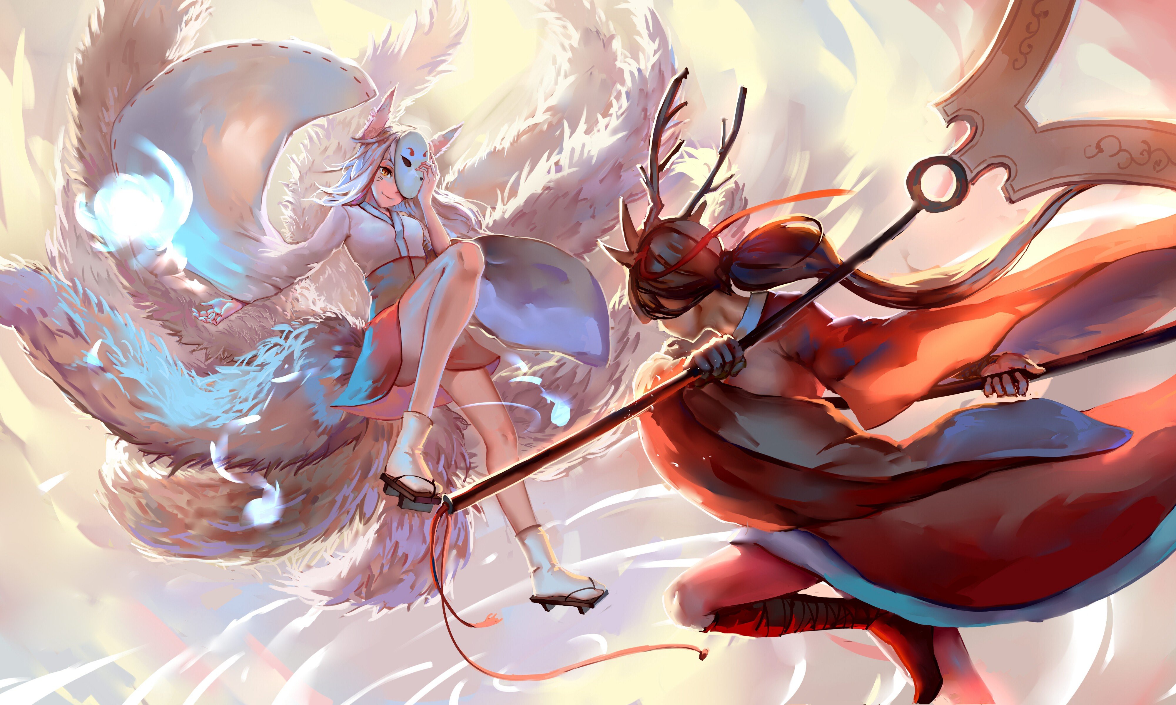 Best League Of Legends Wallpaper Id - Lol Blood Moon Ahri - HD Wallpaper 
