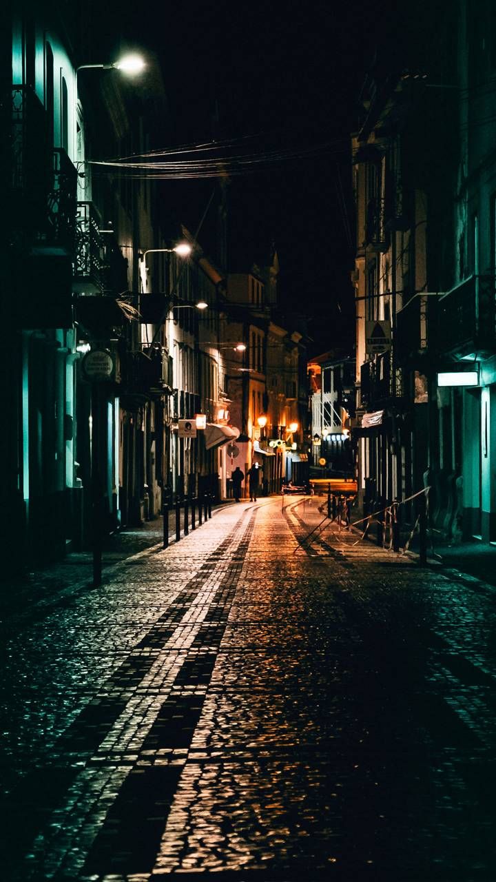 Street At Night - HD Wallpaper 