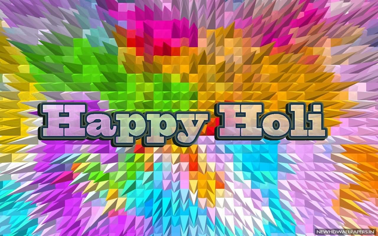Happy Holi 3d Background Hd Wallpaper - Happy Holi Wallpaper 3d - HD Wallpaper 