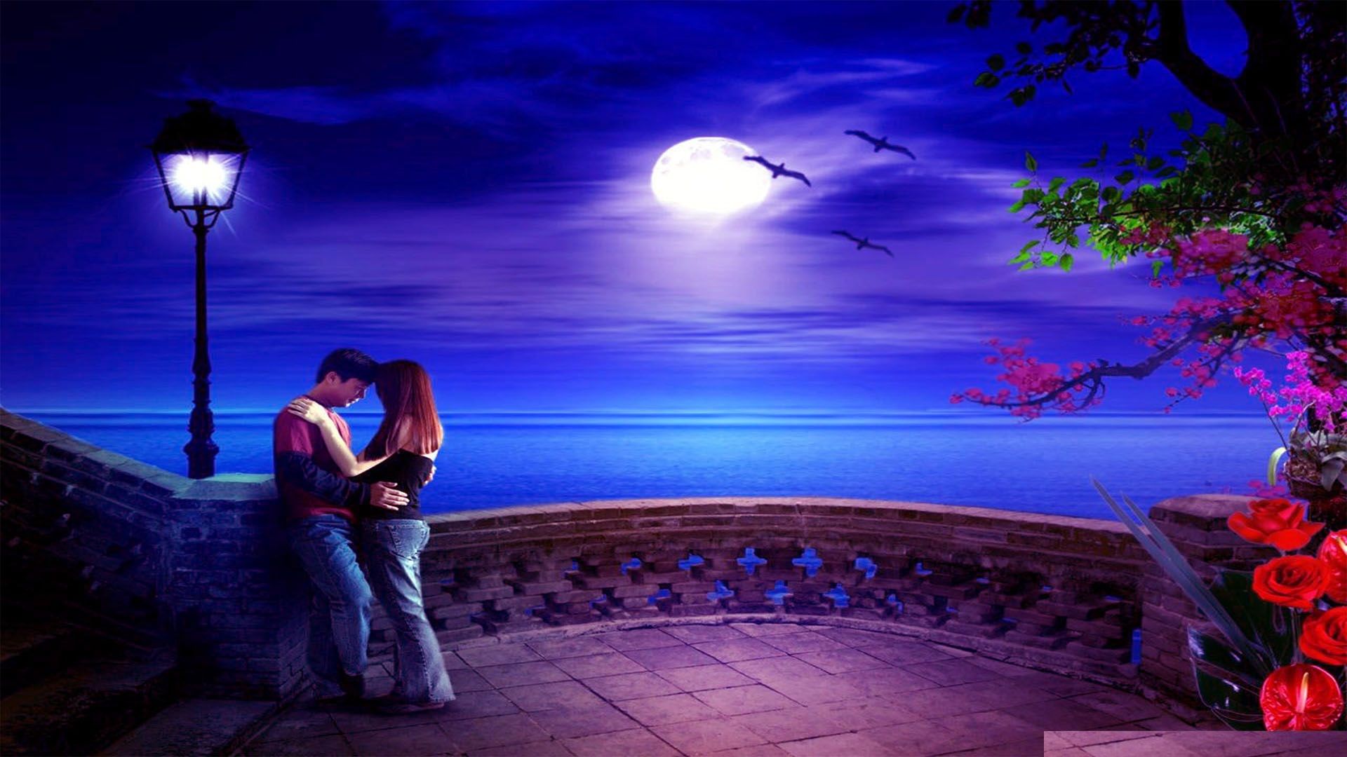 Romantic Love Hd Wallpapers - Romantic Love Background Hd - HD Wallpaper 
