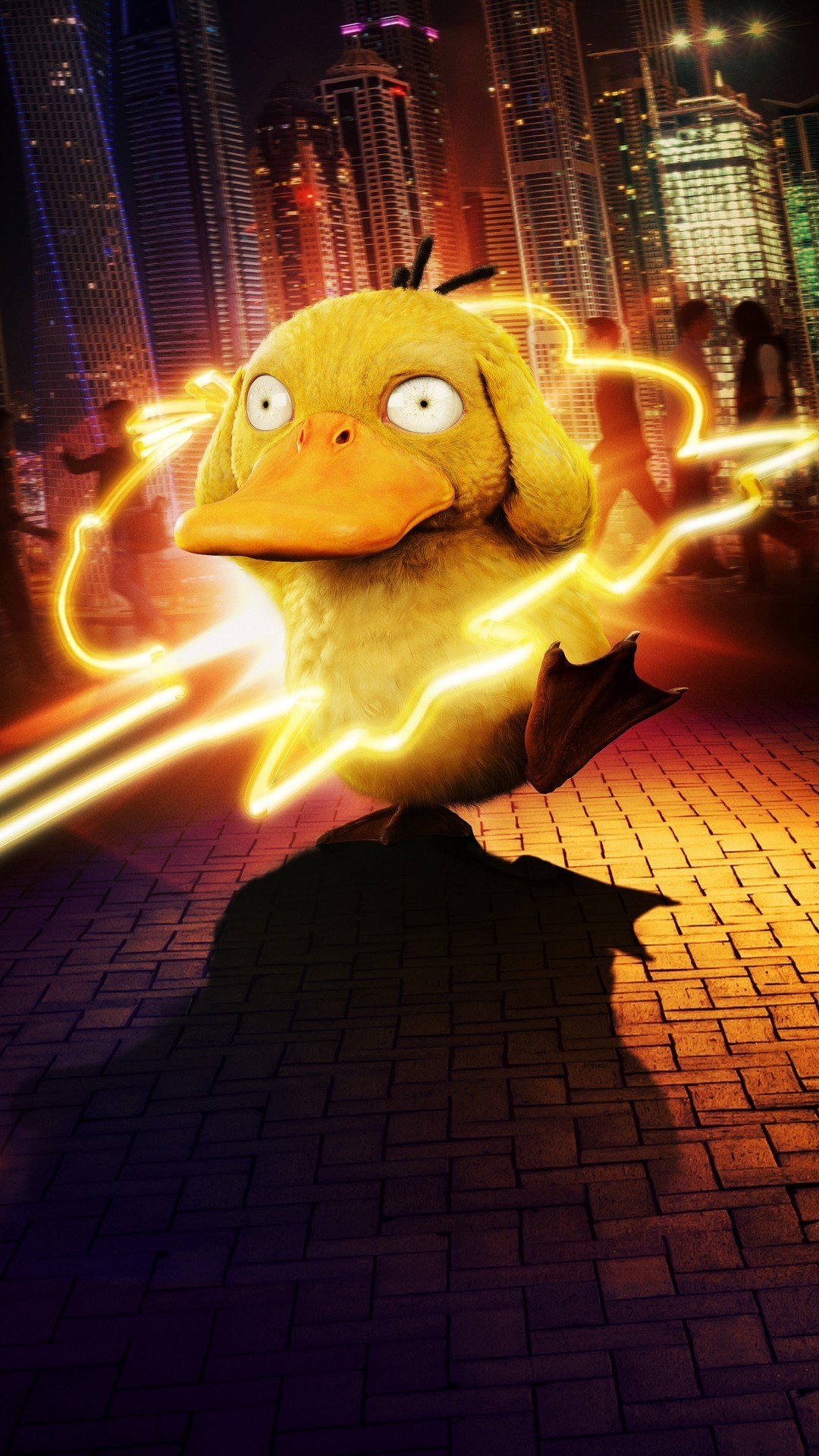 Pokemon, Wallpaper, And Live Action Image - Psyduck Wallpaper Detective Pikachu - HD Wallpaper 