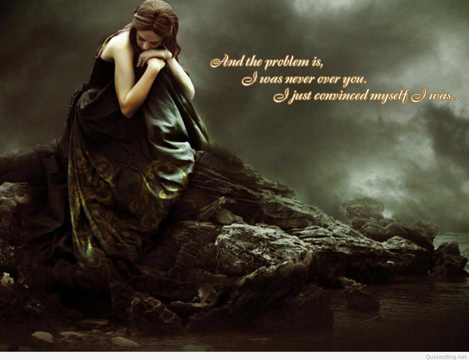 Best Sad Love Quotes Hd Wallpaper - Sad Girl In Night - HD Wallpaper 