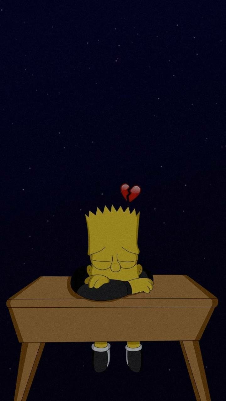 Bart Sad - HD Wallpaper 