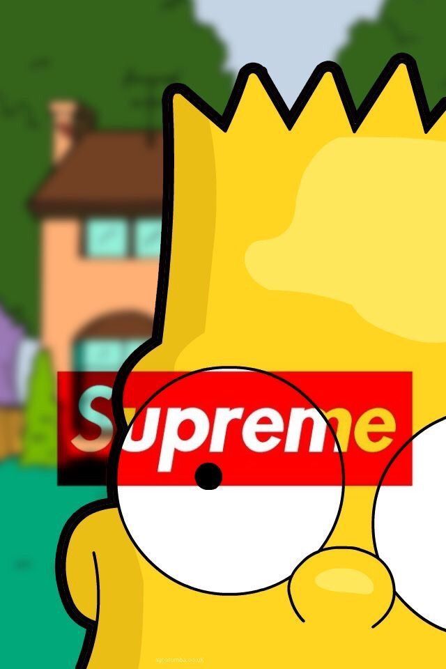 Bart Simpson Supreme Wallpaper Hd - HD Wallpaper 