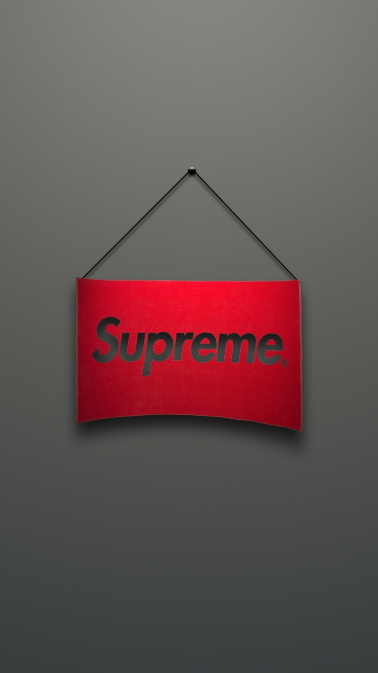 Supreme Logo Red Minimalism - Supreme Hd Wallpaper Iphone 6 - HD Wallpaper 