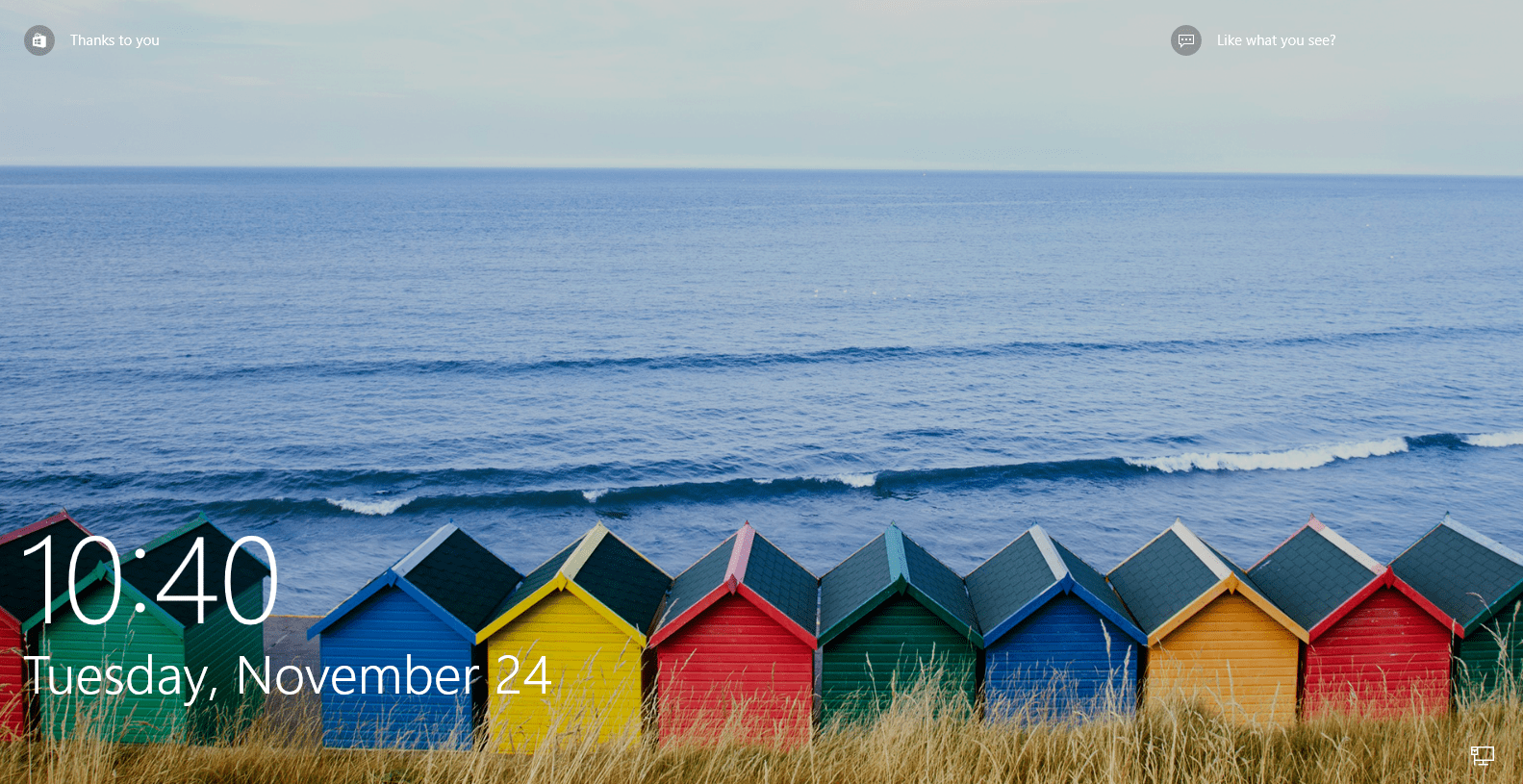 Windows Spotlight Lock Screen 2 - Beach Huts Northern England - HD Wallpaper 