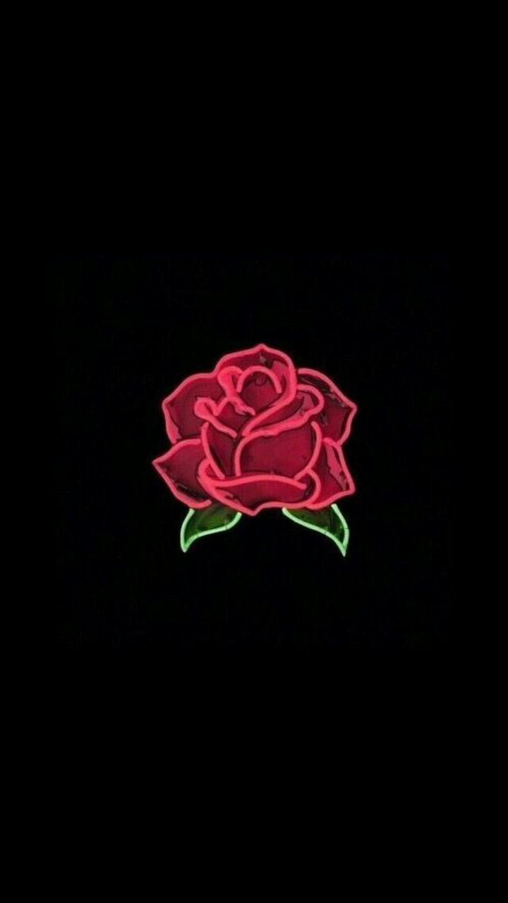 Rose, Wallpaper, And Black Image - Red Rose Wallpaper Iphone X - HD Wallpaper 