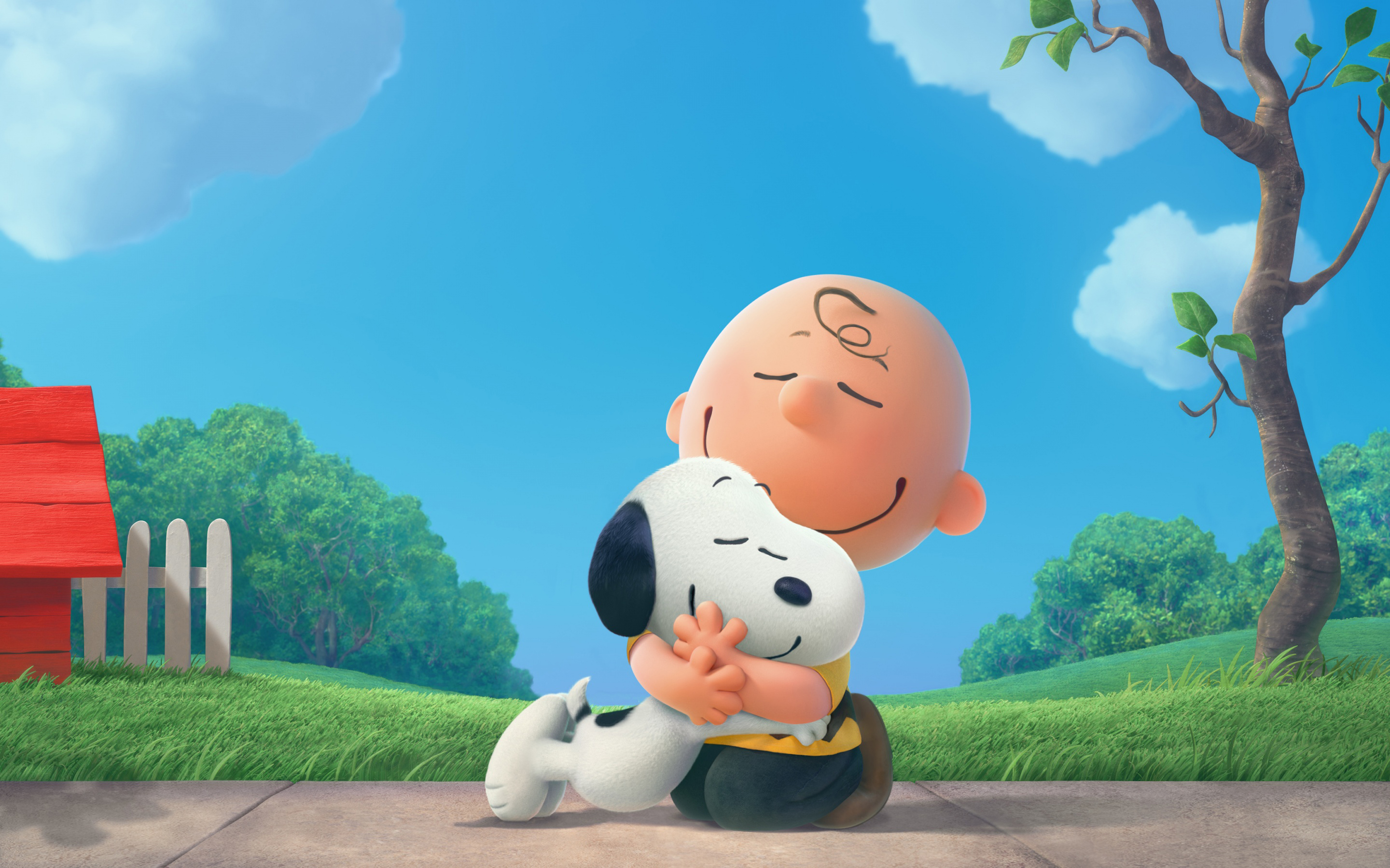 Free Wallpapers - Kartun Snoopy And Charlie Brown - HD Wallpaper 