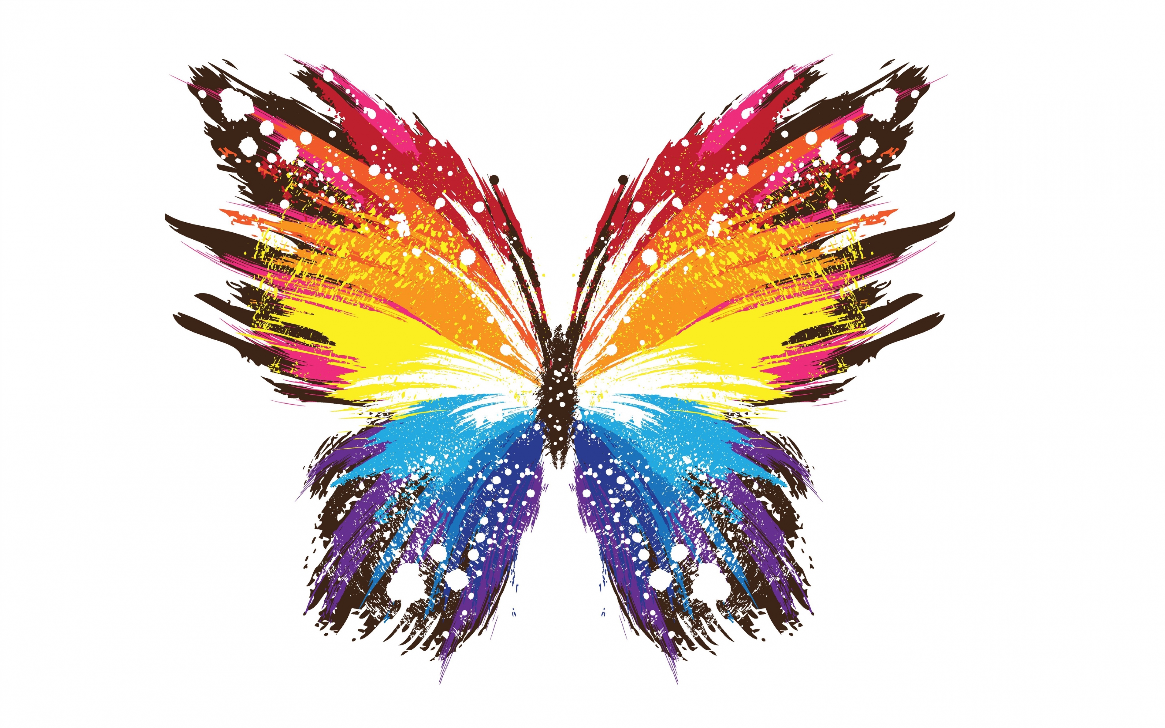 Abstract Butterfly - HD Wallpaper 