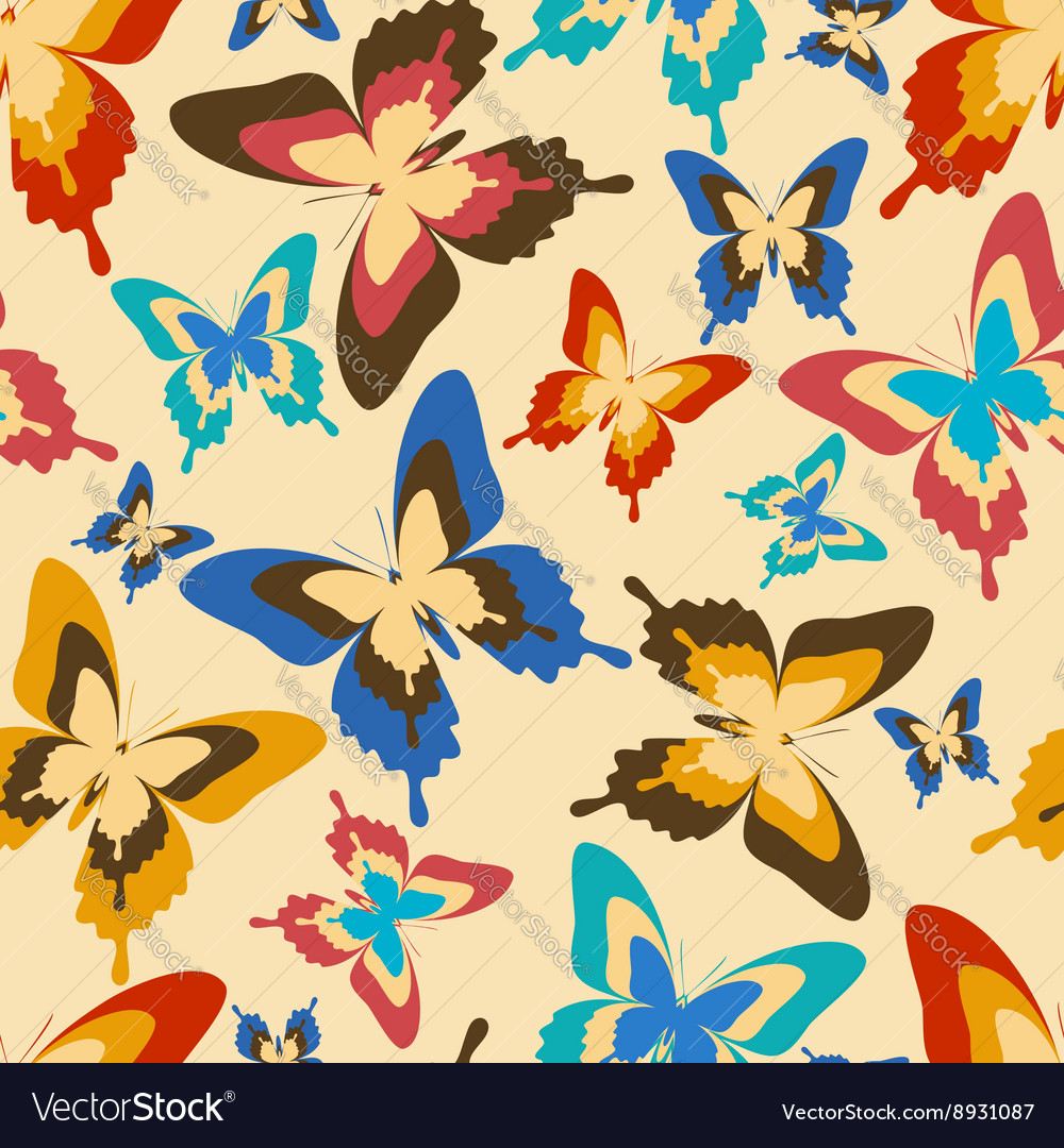 Butterfly Pattern - HD Wallpaper 