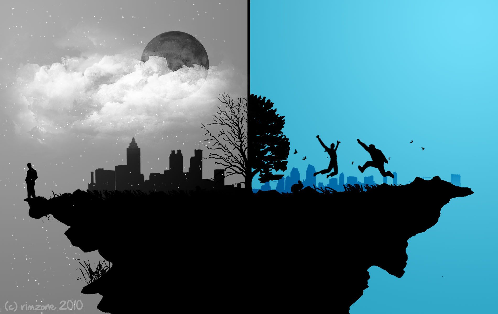 Good Wallpaper - Silhouette - HD Wallpaper 