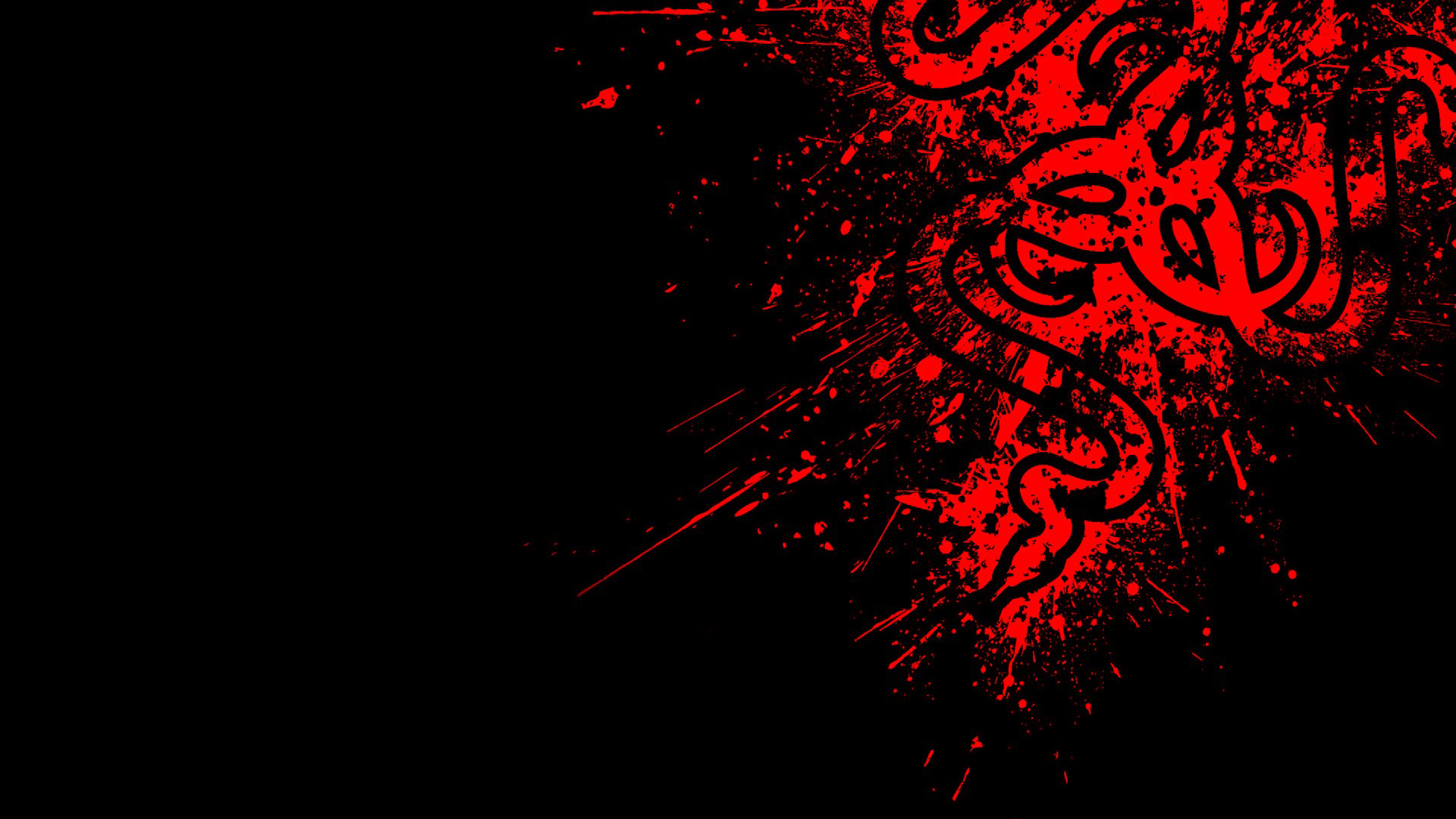 Black And Red Wallpaper - Razer Red Wallpaper 4k - HD Wallpaper 
