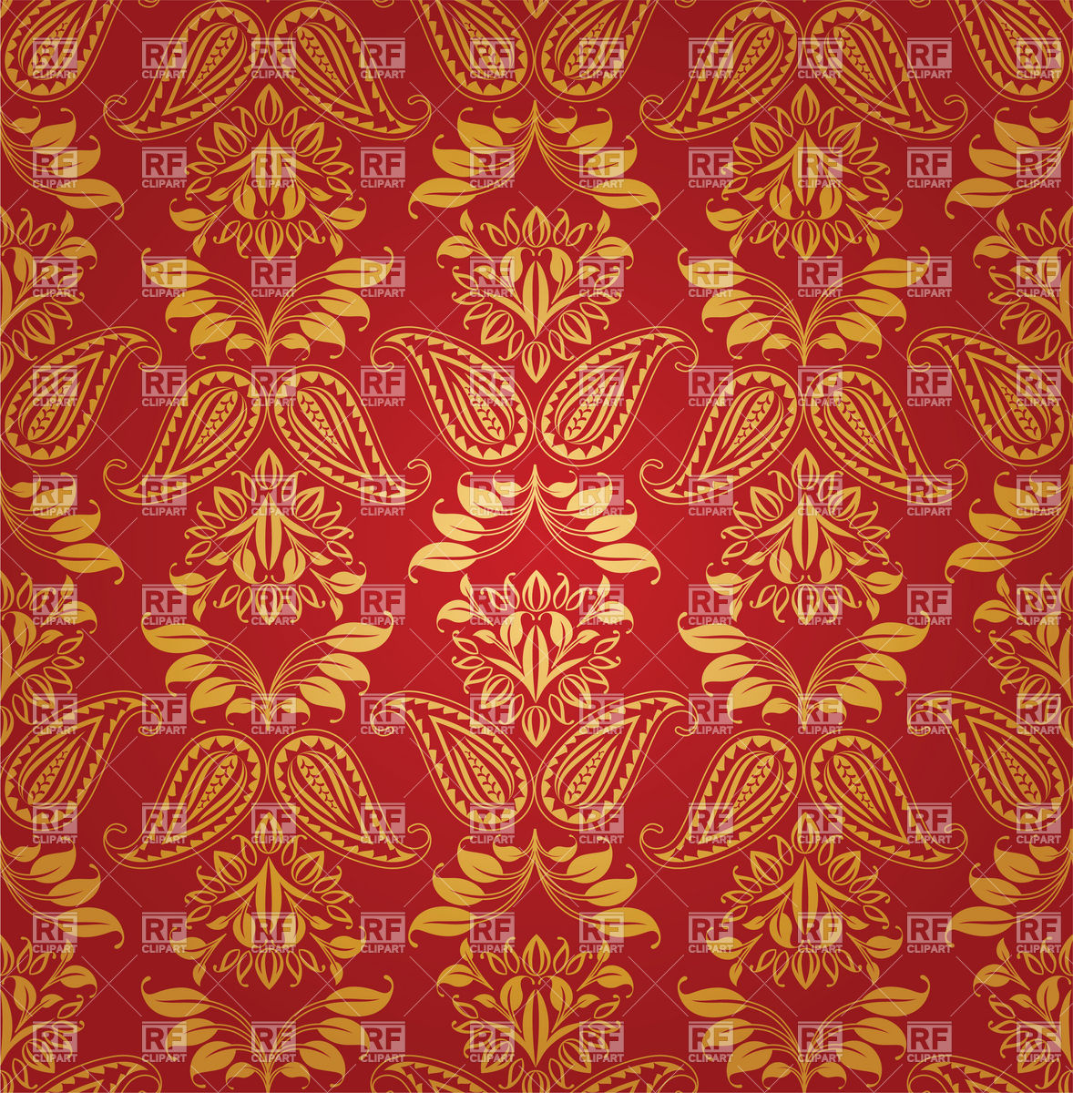 Classic Seamless Red Wallpaper With Foliage Pattern - Red Classic Wallpaper Texture Seamless - HD Wallpaper 