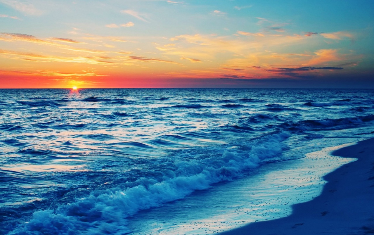 Sunset Beach Wallpapers - Beach Wallpaper Sunset - HD Wallpaper 