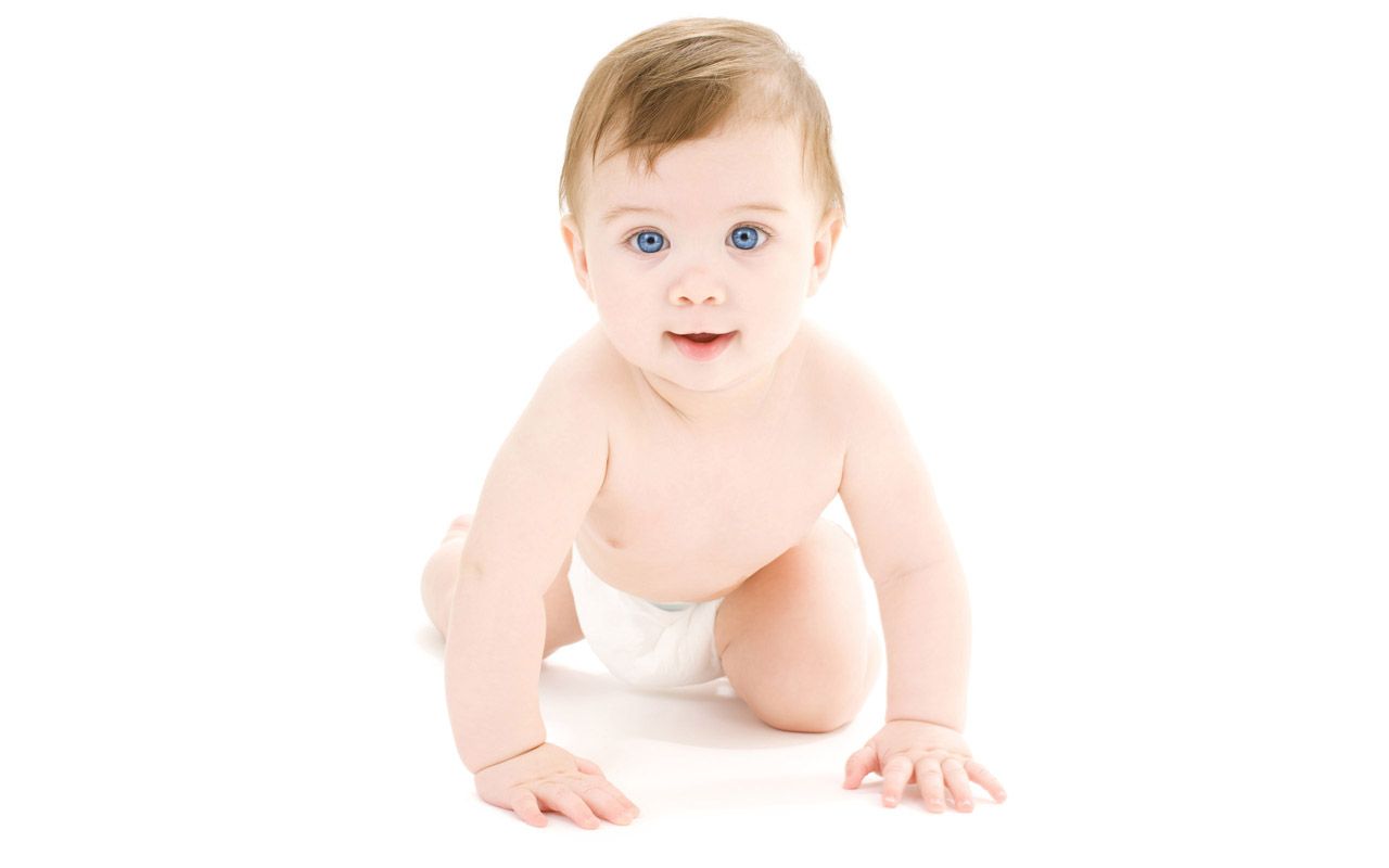 Baby With White Background - HD Wallpaper 