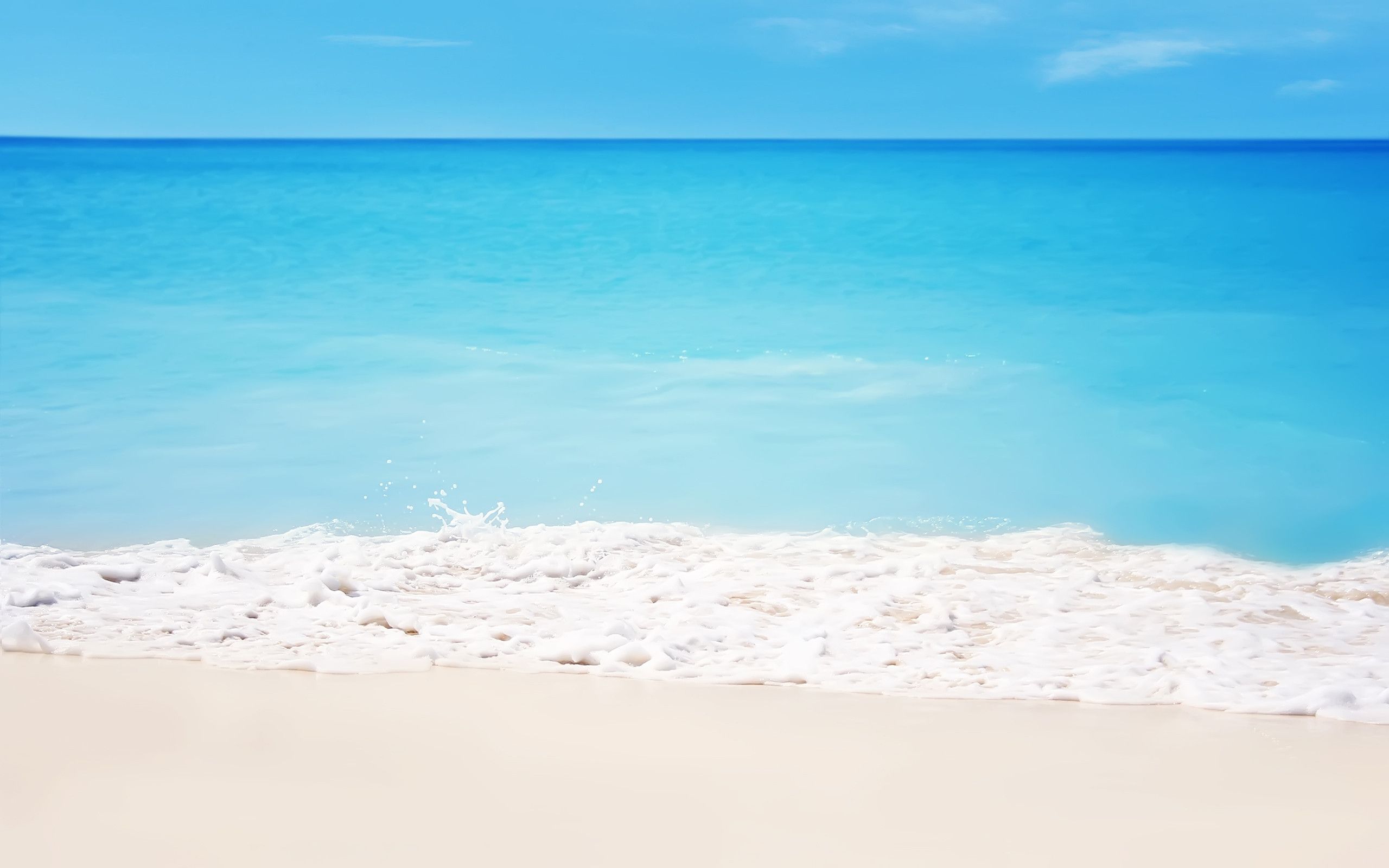 White Sand Beach Background Hd - 2560x1600 Wallpaper 