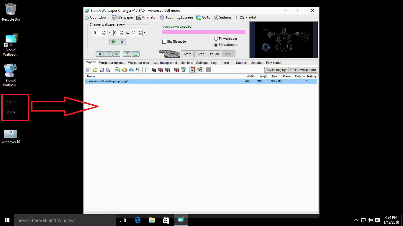 Gif On Desktop Windows 10 - HD Wallpaper 