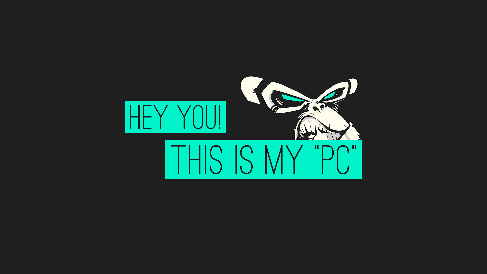 Hey You This Is My Pc - HD Wallpaper 