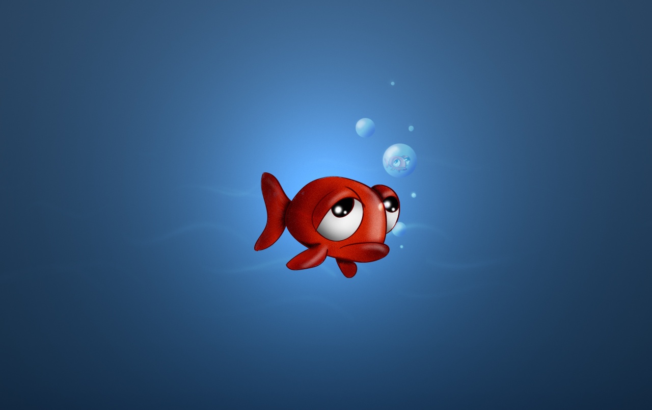 Sad Fish Wallpapers - Sad Fish - HD Wallpaper 