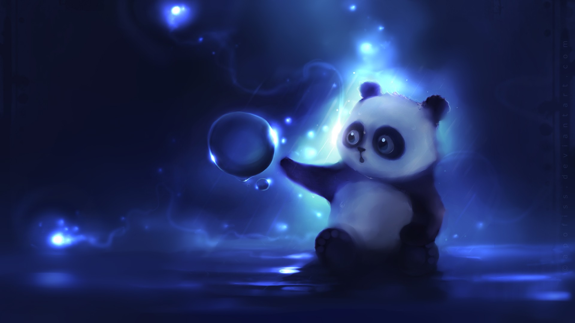 Fractal Wallpapers - Cute Cartoon Wallpaper Panda - HD Wallpaper 