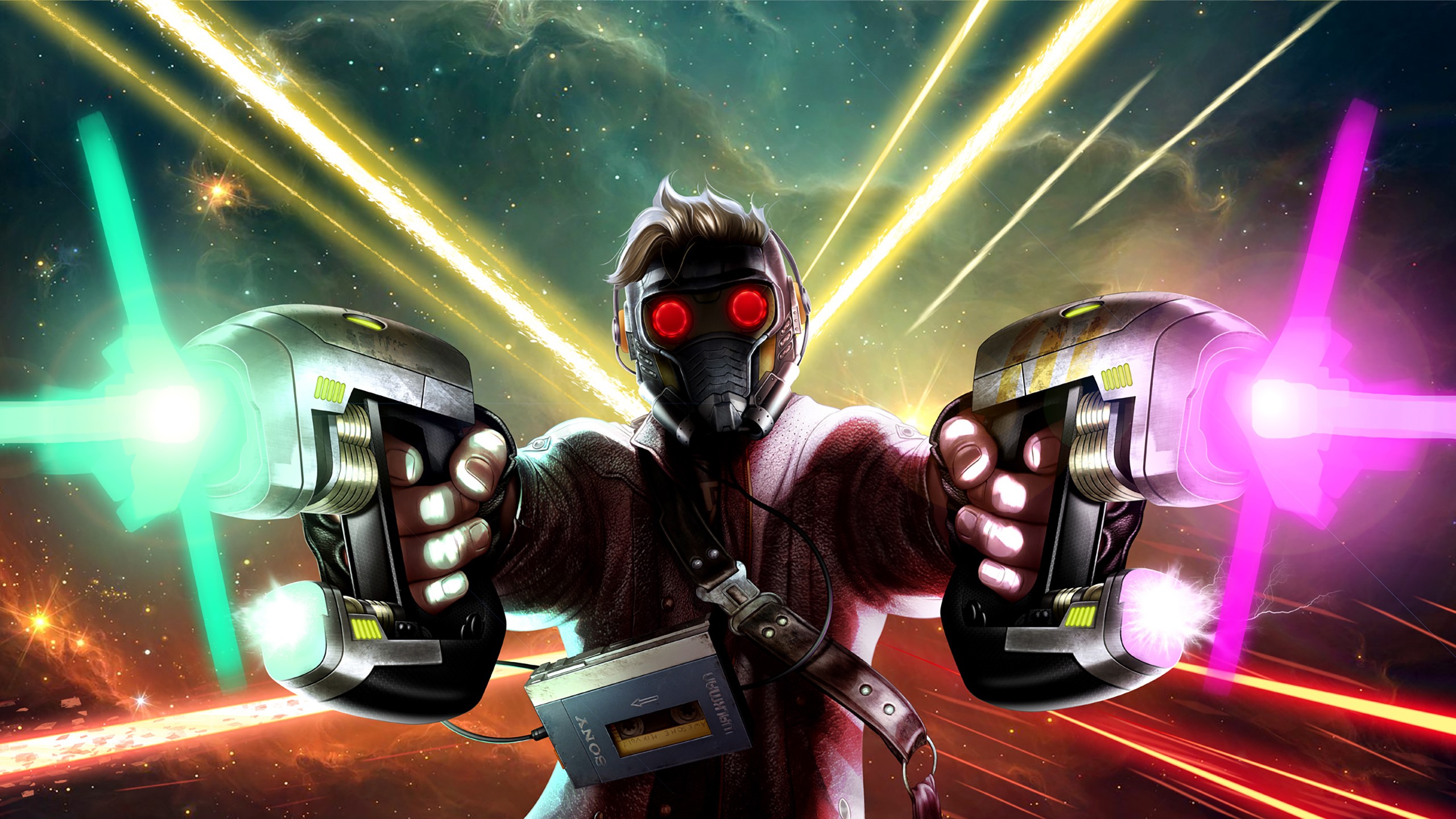 Star Lord Con Walkman - HD Wallpaper 